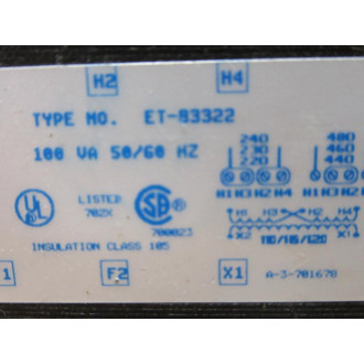 Acme Transformer ET-83322 Transformer ET83322 - New No Box