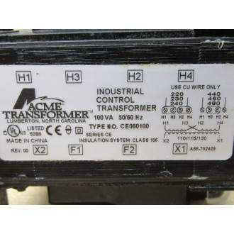 Acme Transformer CE060100 Transformer - New No Box