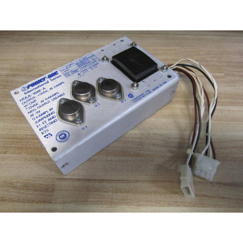 Power One HTAA-16W-A Power Supply HTAA16WA WWires - Used