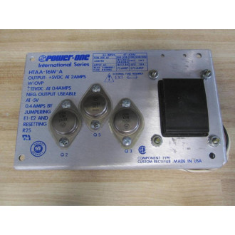 Power One HTAA-16W-A Power Supply HTAA16WA WWires - Used