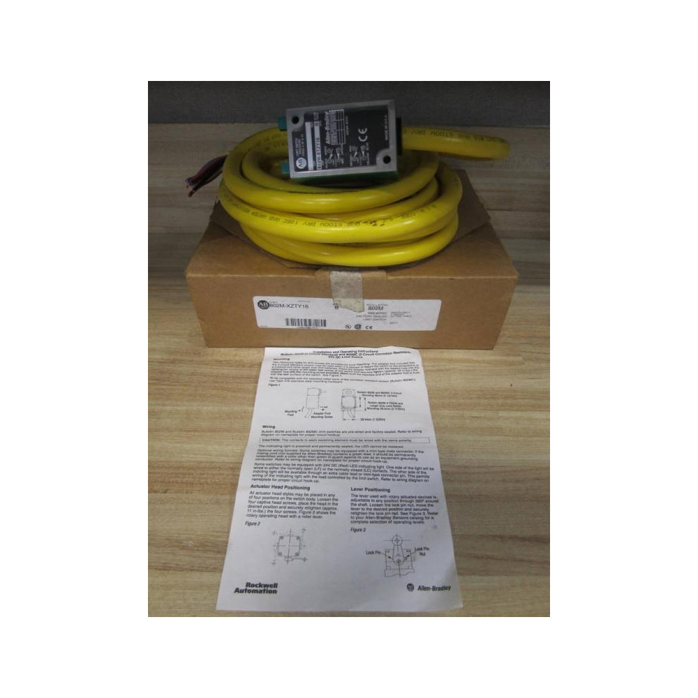 Allen Bradley 802M-XZTY16 Pre-Wired Limit Switch 802MXZTY16