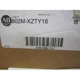 Allen Bradley 802M-XZTY16 Pre-Wired Limit Switch 802MXZTY16