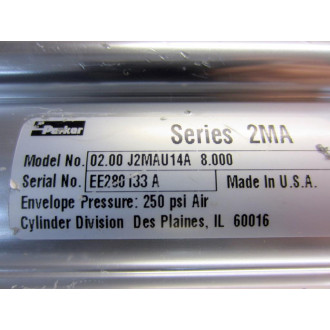 Parker 02.00-J2MAU14A-8.000 Cylinder 0200J2MAU14A8000 - New No Box