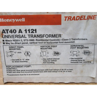Honeywell AT40-A-1121 Universal Transformer AT40A1121