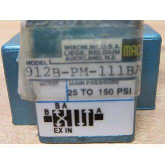MAC 912B-PM-111BA Valve 912BPM111BA - New No Box