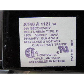 Honeywell AT40-A-1121 Universal Transformer AT40A1121