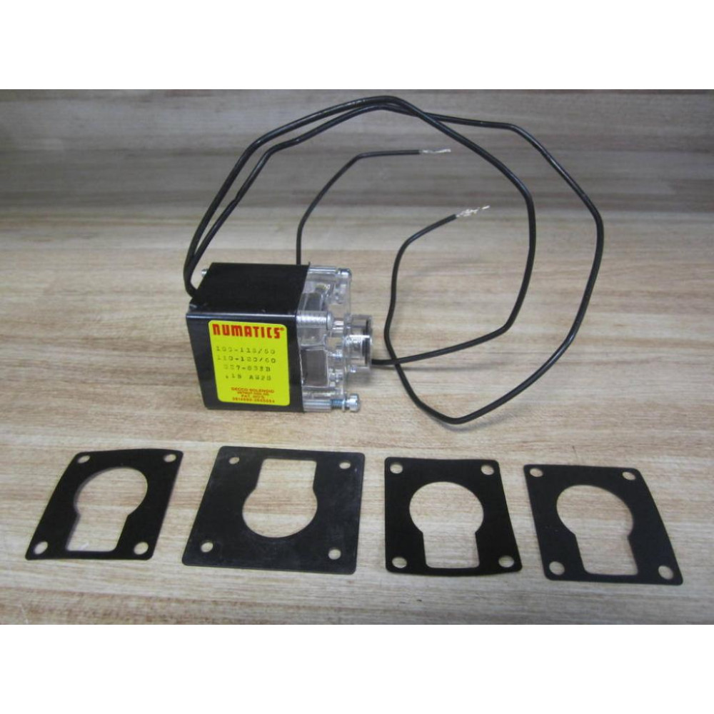 Numatics 227-833B Solenoid Capsule .15 Amps WGaskets - New No Box