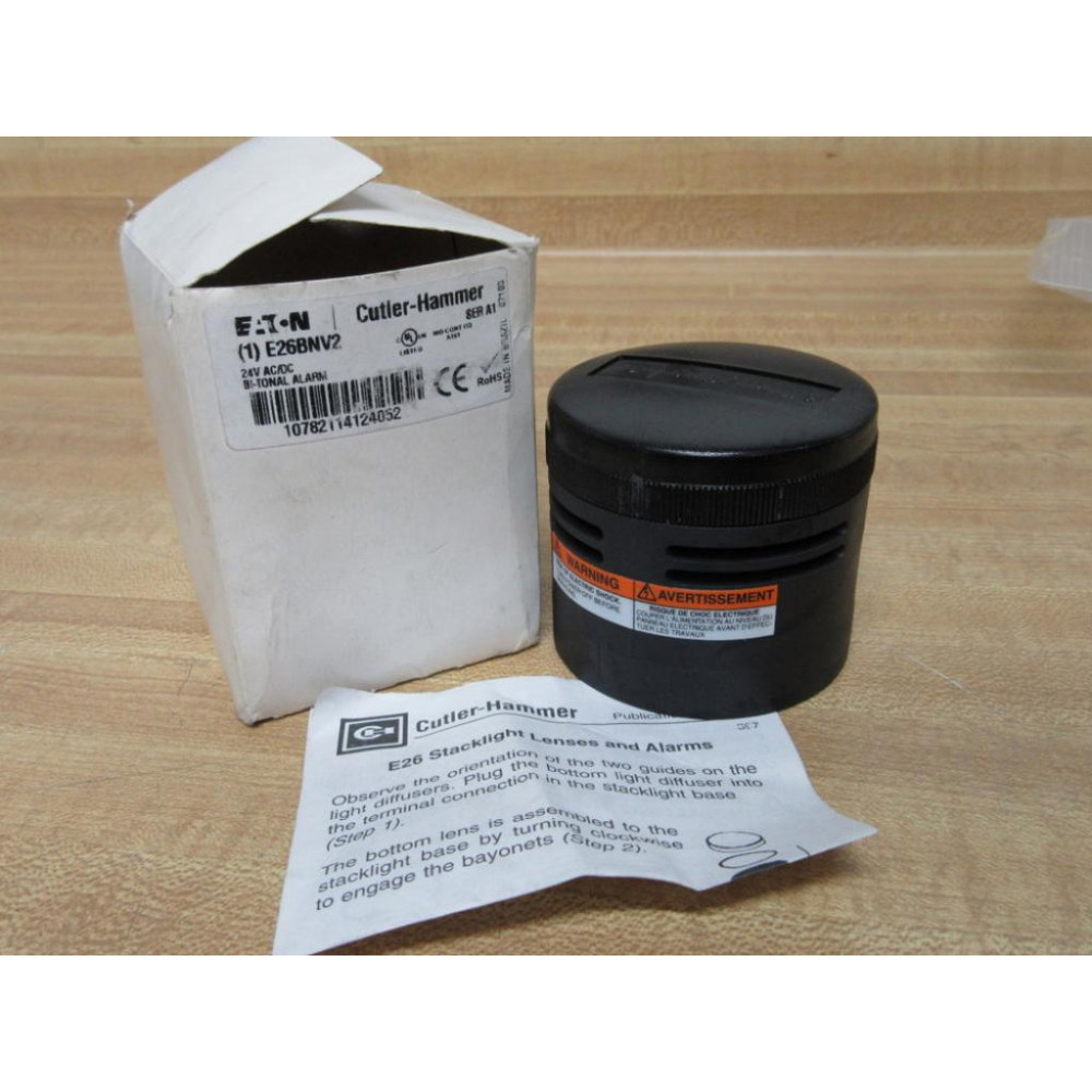 Eaton E26BNV2 Cutler Hammer Stacklight Lenses and Alarm