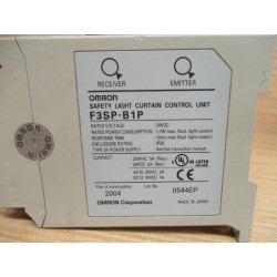 Omron F3SP-B1P Safety Light Curtain Control Unit F3SPB1P Chipped Mount - Used