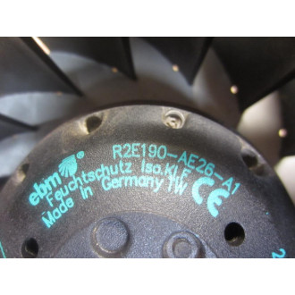 EBM R2E190-AE26-A1 Fan R2E190AE26A1 - Used