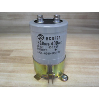 Hitachi HCGF2A Capacitor 680MFD 400VDC WClamp - New No Box