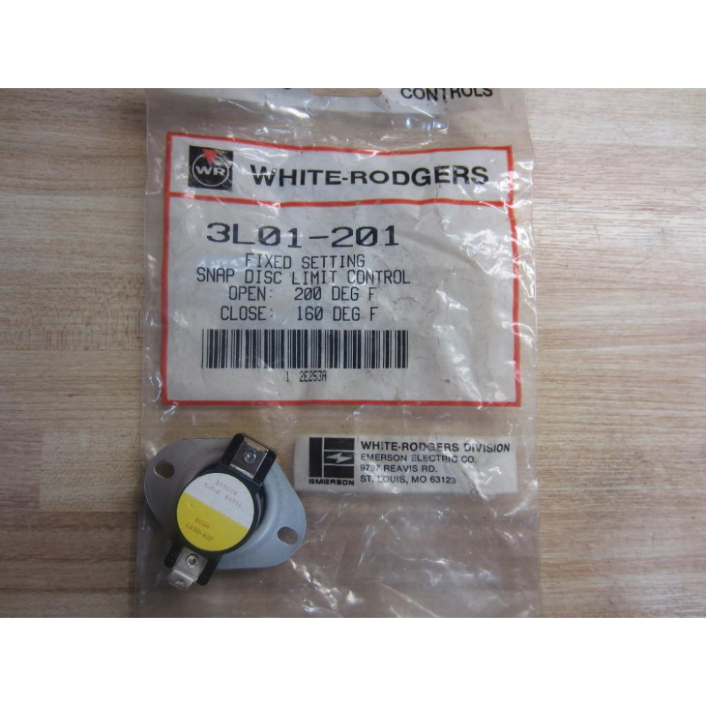 White Rodgers 3L01-201 Limit Control