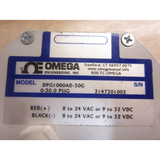 Omega DPG1000AD-30G Gauge - New No Box