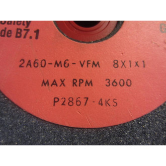 Cincinnati Milacron 2A60-MG-VFM Grinding Wheel 2A60MGVFM - New No Box