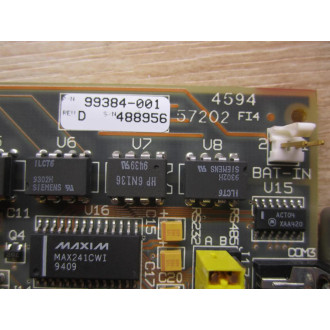 Xycom 99384-001 Detection & Recording Card 99384001 - Used