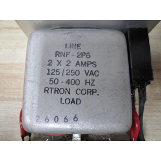 RTRON RNF-2P6 Line Filter RNF2P6 - Used
