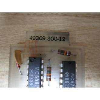 Durant 49369-300-12 PC Board 49367-00-7 - Used
