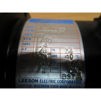 Leeson M1130053.00 Gear Motor M113005300 - Used