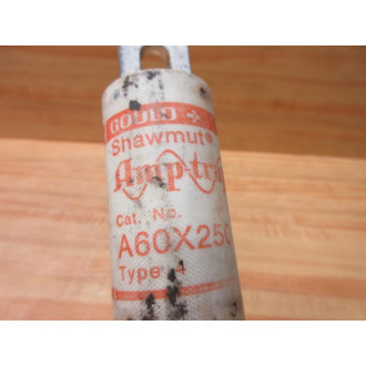 Gould Shawmut Ferraz A60X250-4 Amp-Trap Fuse A60X250 - Used