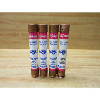 Gould Shawmut Ferraz TRS25R Fuse Cross Ref 4YZL6 Smart (Pack of 4) - New No Box