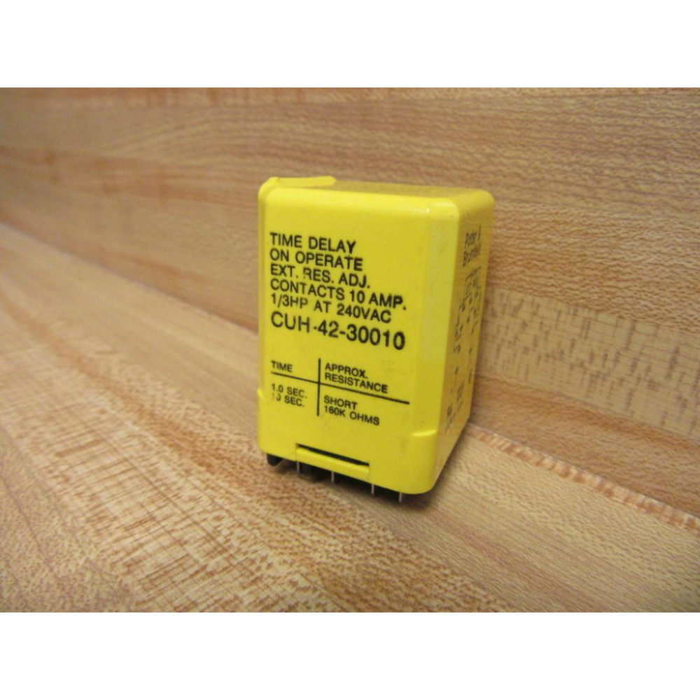 Potter & Brumfield CUH-42-30010 Time Delay Relay CUH4230010 Chipped - Used