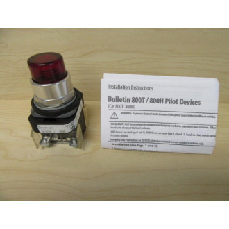 Allen Bradley 800T-QTH12R Push Button Switch - New No Box