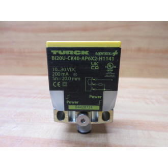 Turck BI20U-CK40-AP6X2-H1141 WBS2.0 Inductive Sensor 1627286
