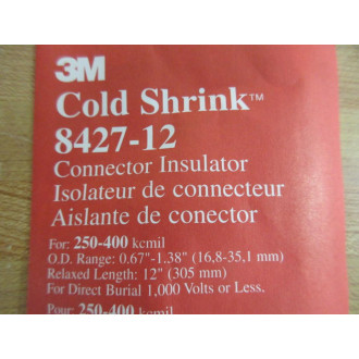 3M 8427-12 Shrink Tubing 842712 - New No Box