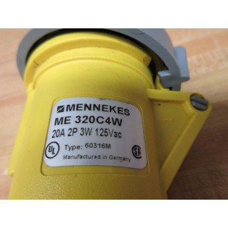Mennekes ME 320C4W Connector Terminal ME320C4W - New No Box