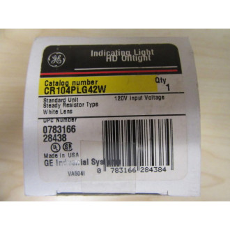 General Electric CR104PLG42W Pilot Light