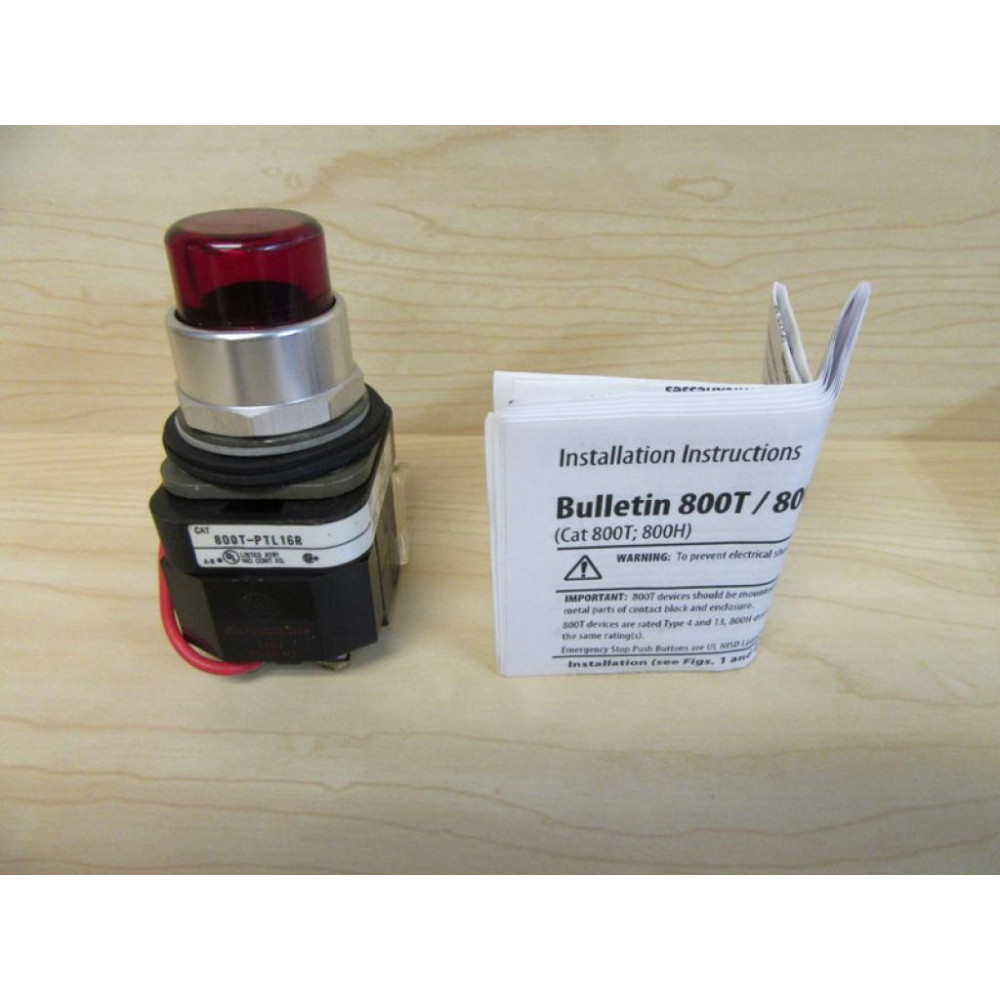 Allen Bradley 800T-PTL16R Pushbutton Series T - New No Box
