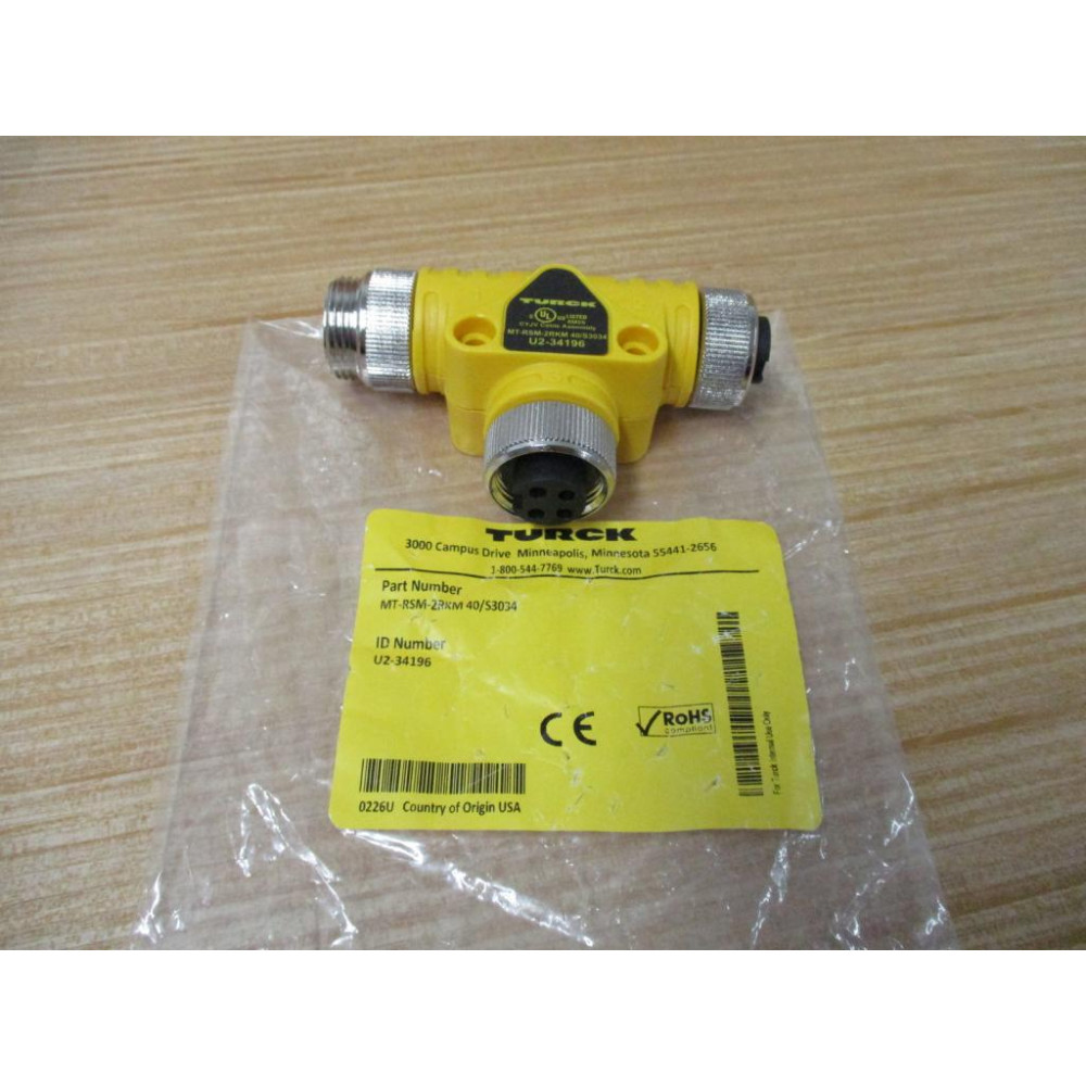 Turck MT-RSM-2RKM 40S3034 Splitter Tee U2-34196