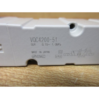 SMC VQC4200-51 Solenoid Valve VQC420051 - New No Box