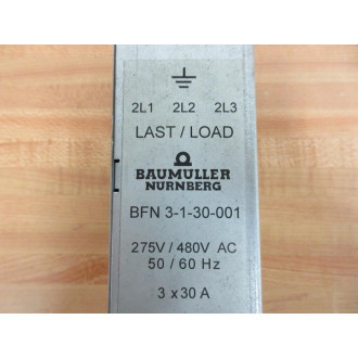 Baumuller Nurnberg BFN 3-1-30-001 Noise Filter BFN 3130001 - Used