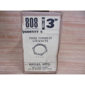 Regal 808 Steel Conduit Locknuts (Pack of 5)