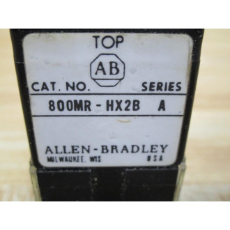 Allen Bradley 800MR-HX2B Switch 800MRHX2B WO Knob, (Pack of 2) - Used