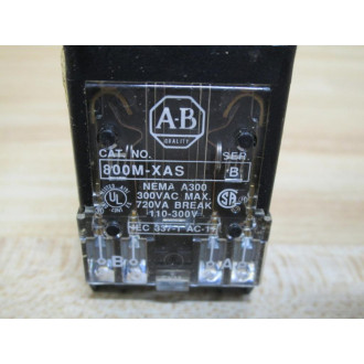 Allen Bradley 800MR-HX2B Switch 800MRHX2B WO Knob, (Pack of 2) - Used