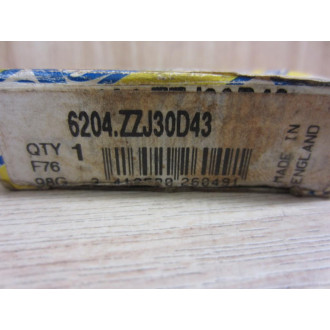 SNR 6204.ZZJ30D43 Bearing 6204 J30D43