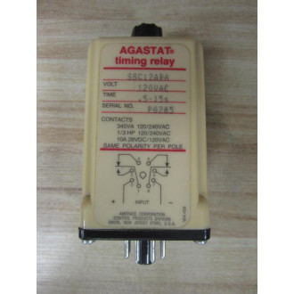 Agastat SSC 12 ABA Time Delay Relay SSC12ABA - New No Box