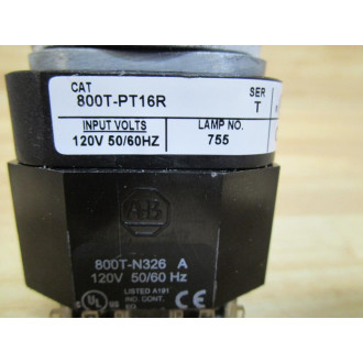 Allen Bradley 800T-PT16R Button w800T-N326 - New No Box