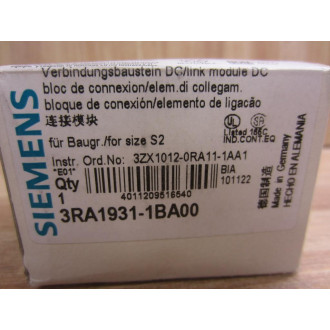 Siemens 3RA1931-1BA00 Link Module 3RA19311BA00