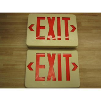 Morris 73012 LED Exit Sign Battery Included