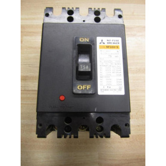 Mitsubishi NF100-S-75 No Fuse Breaker NF100-S - Used