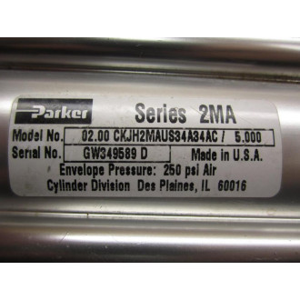 Parker 02.00 CKJH2MAUS34A34AC5.000 Cylinder - Used