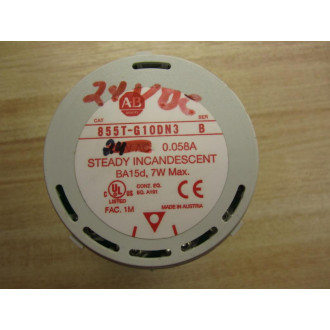 Allen Bradley 855T-G10DN3 Green Stack Light - New No Box