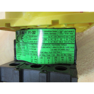 Eaton P1-32 Cutler Hammer Disconnect Switch P132 - New No Box