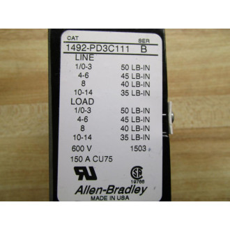 Allen Bradley 1492-PD3C111 Power Block - New No Box