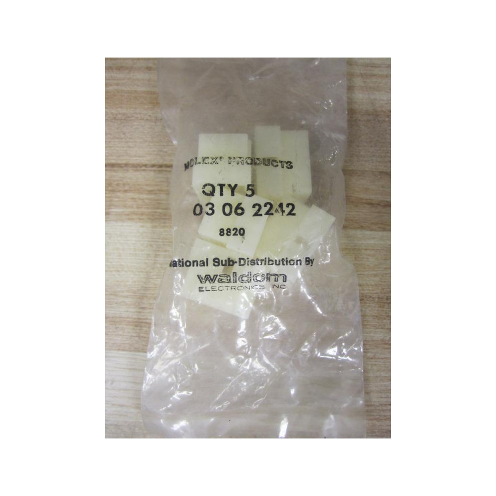 Waldom Electronics, 03 06 2242 Molex Connector 03062242 (Pack of 5)