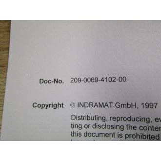 Mannesmann  Rexroth SVS1-MS-P Manual 209-0069-4102-00