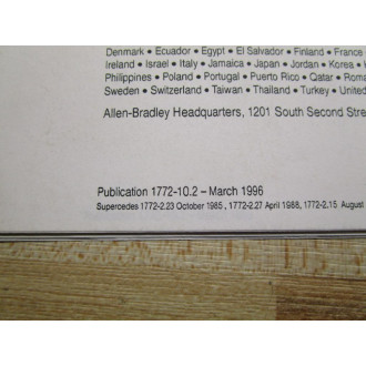 Allen Bradley 955124-62 User Manual For Mini-PLC-2 - Used